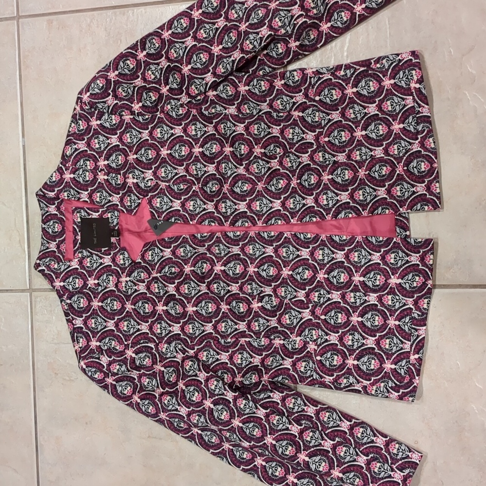 NWT The Limited Open Front Floral Blazer Size Medium